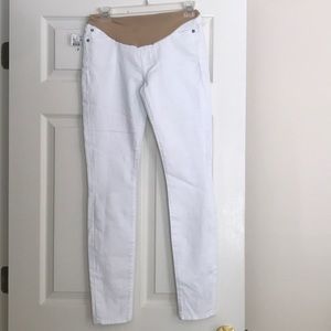 7 For All Mankind white maternity jeans NWT